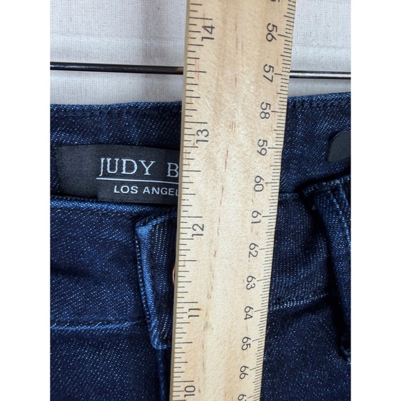 Judy Blue Braided Side Hight RIse Cropped Jeans size 14W Dark Wash Blue - Picture 10 of 11